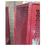 Large Red Lockers - 75' x 60' 22' - Mesh Units - 8 Lockers