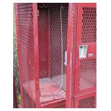 Large Red Lockers - 75' x 60' 22' - Mesh Units - 8 Lockers