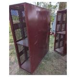 Large Red Lockers - 75' x 60' 22' - Mesh Units - 8 Lockers