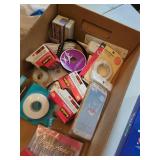 Lot Including Tracfone LG Phones, Sewing Notions, Small Misc