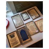 Vintage Framed Mother Poetry Prints (Lot of 7)