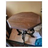 Octagonal Pedestal Side Table