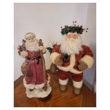 Santa Figurine Pair (Lot of 2)