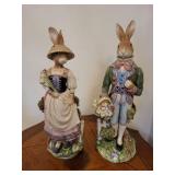 Fitz and Floyd Classics Rabbit Figurines (Lot of 2)