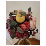 Mixed Lot: Floral Topiary & Marcel Schurman Amber Beaded Trees (Lot of 3)