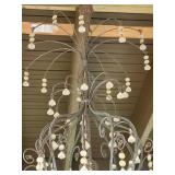 Ornate Iron Crystal Chandelier