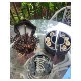 Decorative Metal Candle Holder Mixed Lot of 3