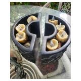 Decorative Metal Candle Holder Mixed Lot of 3