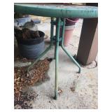 Round Glass Patio Table With Metal Base