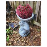 Monkey Planter Statue With Bowl Top