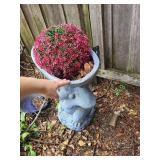 Monkey Planter Statue With Bowl Top
