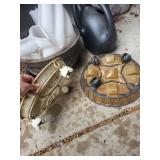 Planters, Fountain Parts & Watering Can Mixed Lot