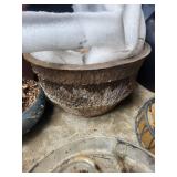 Planters, Fountain Parts & Watering Can Mixed Lot