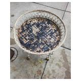 Vintage Wrought Iron Patio Plant Stand