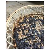 Vintage Wrought Iron Patio Plant Stand