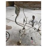 Vintage Wrought Iron Patio Plant Stand