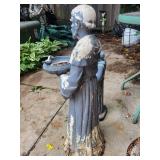 Pair of Religious Garden Statues With Planters