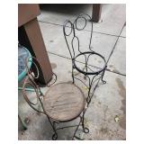 Vintage Wrought Iron Patio Chairs (Lot of 2)