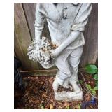 Boy With Basket Garden Statue