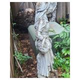 Decorative Garden Girl Statue With Flower Baskets