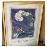 Marshall Field Double-Sided Repro Fashion Poster 32x42 Framed