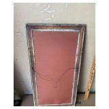 Vintage Framed Classical Figural Print Faux Wood Frame Wall Art 34in