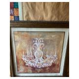 Heather Haynes Framed Chandelier Art Print Wall Decor 38in Square
