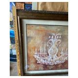 Heather Haynes Framed Chandelier Art Print Wall Decor 38in Square