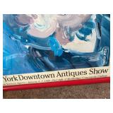 Peter Max Framed 1990 New York Downtown Antiques Show Poster 18x24