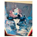 Peter Max Framed 1990 New York Downtown Antiques Show Poster 18x24