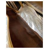 Twin Size Ornate French Provincial Bed Headboard Footboard Set