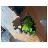 Set of 2 Artificial Floral Greenery Garlands Pink Blossoms Open Box