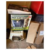 4 Pc Small Dog Pet Travel Set Carrier Car Seats Bed Mixed Condition