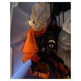 Halloween Decor Lot Dept 56 Glitterville Boxed Figures Plates More