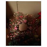 Mixed Decorative Wreaths Set Holiday Floral Pinecone Berry Assorted