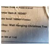 Lot including Grandin Road Wall Hanging Christmas Tree Item 165497 Open Box