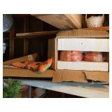 Halloween Lit Broom Decoration in Box Orange Black Seasonal Decor