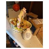 Assorted Easter Spring Decor Lot Basket Lamb Mug HomeWorx Boxed Items