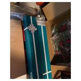 Grandin Road Christmas Decor Lot Bow Pillow Gift Boxes Wreaths