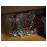 Grandin Road Christmas Decor Lot Bow Pillow Gift Boxes Wreaths