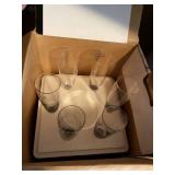 Artland Handblown Champagne Flutes Set of 6 Colored Stems Boxed