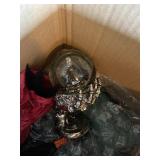 Halloween Decor Lot Skull Roses Raven Skeleton Hand Crystal Ball