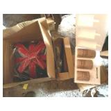 Boxed 3-Piece Tumbler Gift Set Brown Textured Cups w Spoon