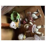 Mixed Ceramic Decor Lot Mugs Vase Figurines Bowls Assorted Shelf Group