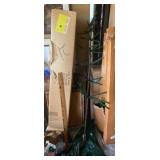 2 artificial trees incl. Rustic Alpine Artificial Christmas Tree on Metal Base Approx. 60 In