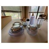 Thierry Mugler Angel Vanity Lot Perfume Jars Bottles Clock Dish