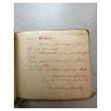 Vintage 1928 Autograph Book Handwritten Friendship Album Fair Cond
