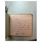Vintage 1928 Autograph Book Handwritten Friendship Album Fair Cond