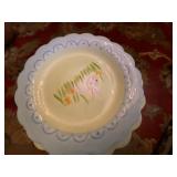 Mixed Easter Decor Lot Bunny Figurines Plates Candles Plush Ornaments