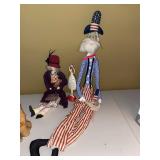Assorted Decorative Dolls & Figurines Uncle Sam Yorkie Angel Set